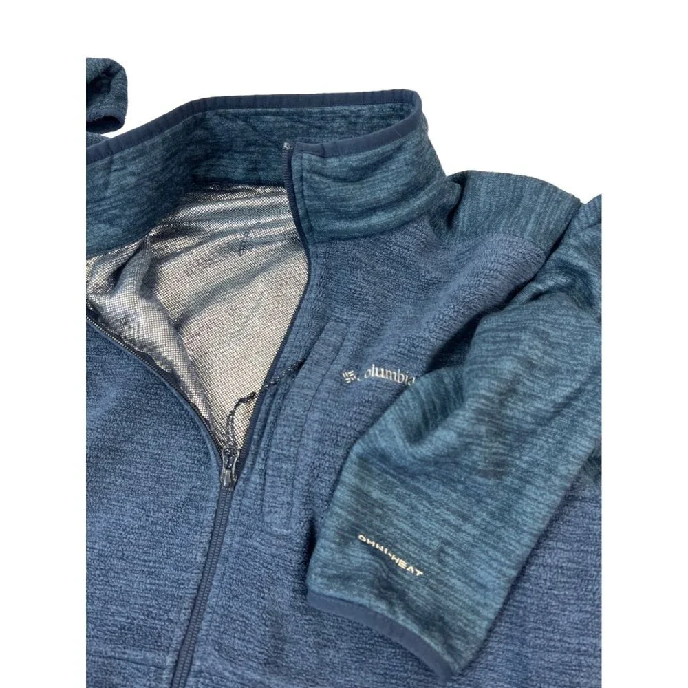 Columbia Sportswear Company Men's Blue Full Zipper Sweater - Picture 3 of 8